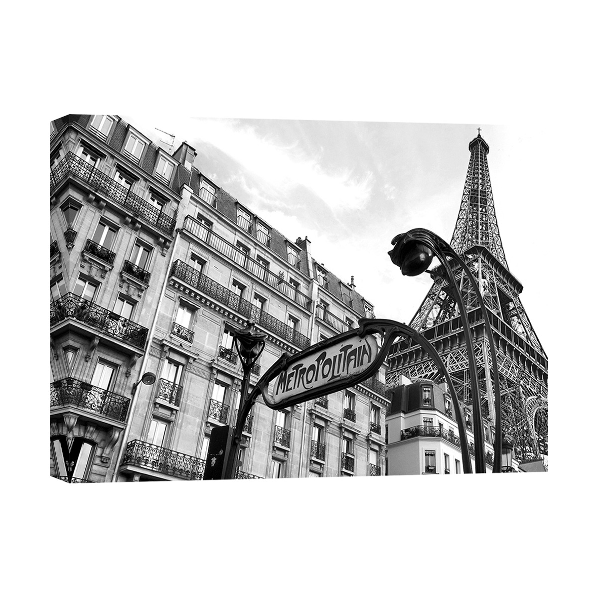 Impression d'art sur toile noir et blanc Metropolitain Paris Pangea Images Promotion Impression d'art sur toile noir et blanc Metropolitain Paris Pangea Images Promotion