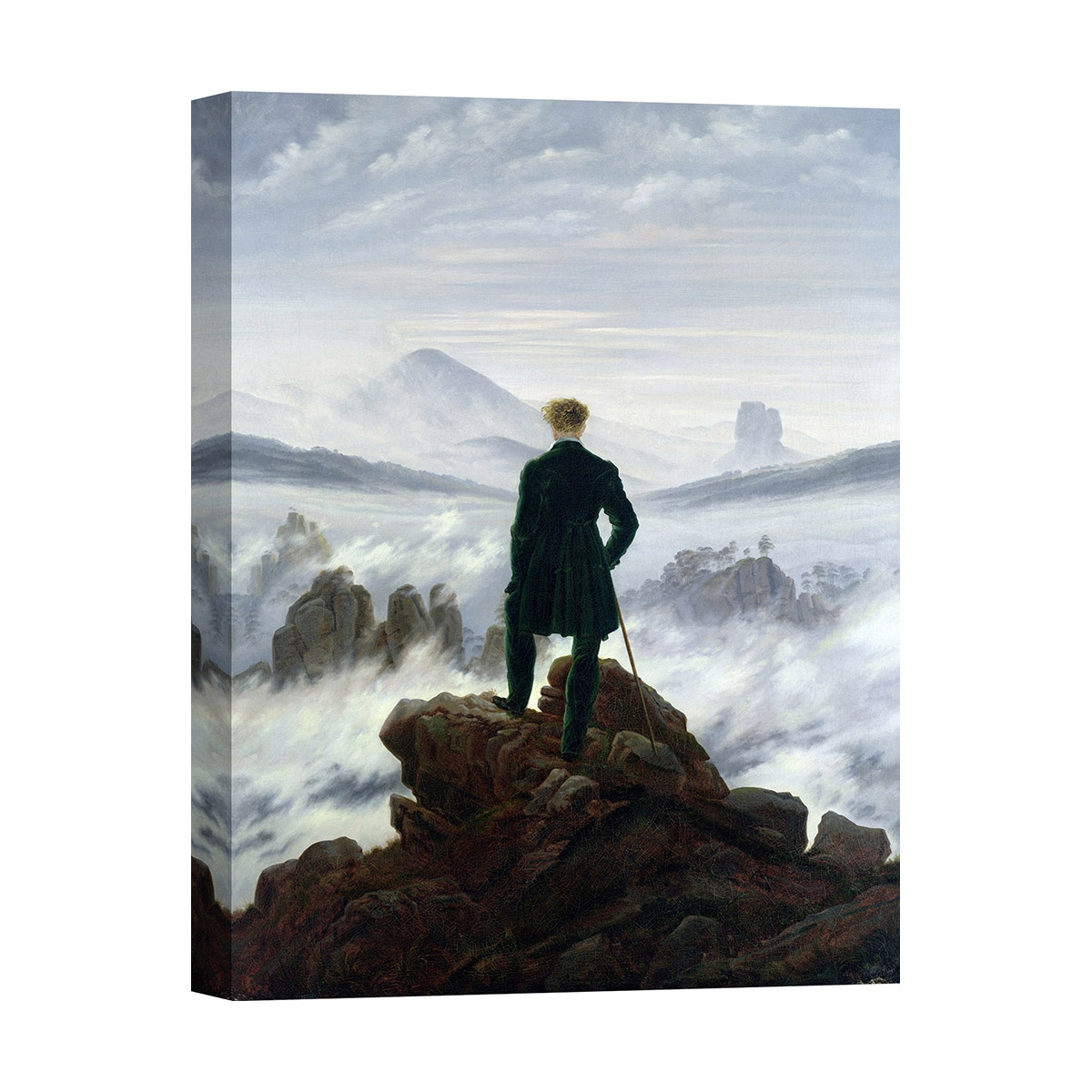 Tableau impression sur toile "Viandante sul mare di nebbia" Caspar David Friedrich Promotion Tableau impression sur toile "Viandante sul mare di nebbia" Caspar David Friedrich Promotion