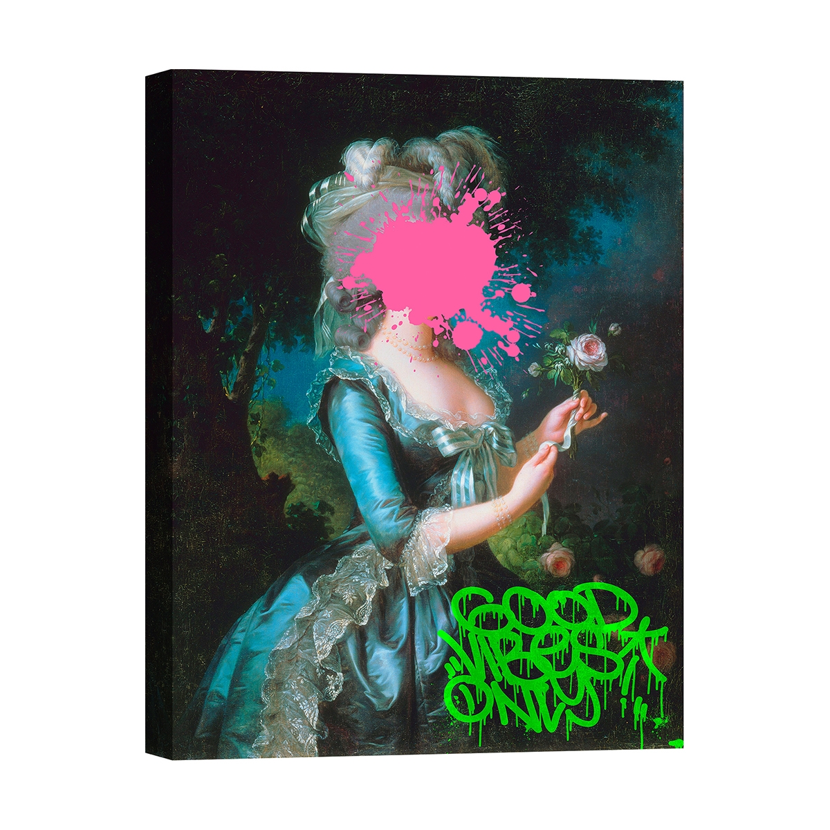 Impression sur toile tableau pop street art Marie Antoinette par Eric Chestier Promotion