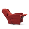 Fauteuil relax 2 moteurs en tissu avec système releveur et roues Omega Vente