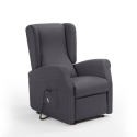 Fauteuil relax en tissu 2 moteurs avec roues et lift élévateur Trilly Remises