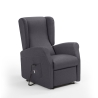 Fauteuil relax en tissu 2 moteurs avec roues et fonction élévatrice Trilly Remises