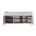 Buffet de salon design moderne beige 3 tiroirs 3 portes Bitter Offre