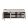 Moderne beige dressoir voor woonkamerdesign met 3 lades en 3 deuren Bitter Aanbod