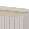 Buffet de salon design moderne beige 3 tiroirs 3 portes Bitter Remises