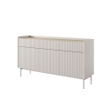 Buffet de salon design moderne beige 3 tiroirs 3 portes Bitter Réductions