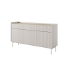 Buffet de salon design moderne beige 3 tiroirs 3 portes Bitter Réductions