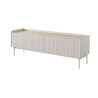 Moderne lage TV-kast met 2 neerklapbare deuren beige 153x50x38 Bitter Korting