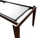 Uitschuifbare moderne eettafel 90x160-400 marmerlook Harper Model