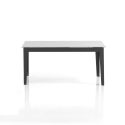 Uitschuifbare moderne eettafel 90x160-400 marmerlook Harper Korting