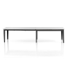 Table de salle à manger extensible moderne 90x160-400 effet marbre Harper Choix