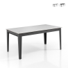 Uitschuifbare moderne eettafel 90x160-400 marmerlook Harper Aanbieding