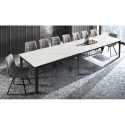 Uitschuifbare moderne eettafel 90x160-400 marmerlook Harper Verkoop