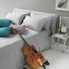 Parure pour lit double en coton avec draps et 2 taies Toronto Vente