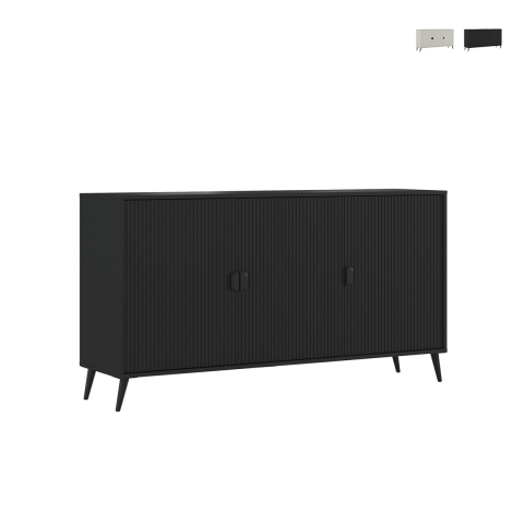 Buffet moderne 3 portes battantes 153x88x49cm Danielle Promotion