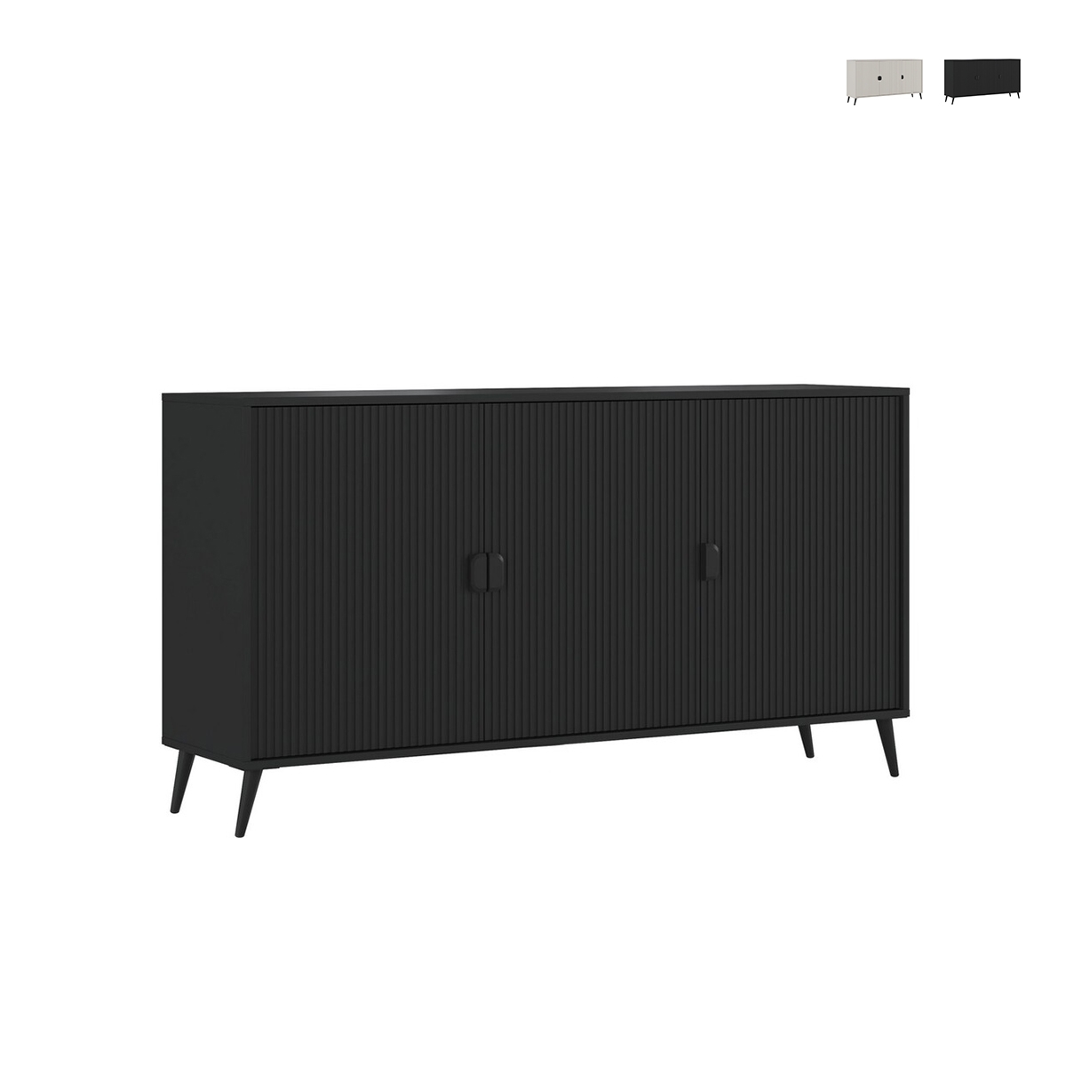 Buffet moderne 3 portes battantes 153x88x49cm Danielle Promotion Buffet moderne 3 portes battantes 153x88x49cm Danielle Promotion