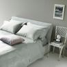 Ensemble lit double avec draps et taies d'oreiller en satin Argentario 