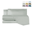 Ensemble lit double avec draps et taies d'oreiller en satin Argentario 