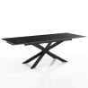 Table extensible 90x160-220 pieds croisés effet marbre Ward Marble Offre