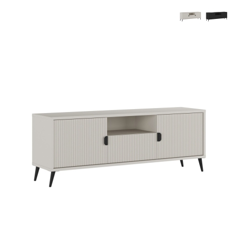 Meuble TV bas pour salon 2 portes et tiroir 153x40x61 Danielle Promotion