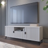 Lage tv-meubel voor woonkamer met 2 deuren en lade 153x40x61 Danielle Verkoop