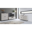 Lage tv-meubel voor woonkamer met 2 deuren en lade 153x40x61 Danielle Aanbod