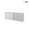 Kergi dressoir met 2 deuren en 3 gegroefde laden voor woonkamer eetkamer Aanbieding