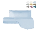 Ensemble housse de couette et taie d'oreiller pour lit simple en satin de coton Argentario Promotion