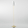Lampadaire en métal doré avec diffuseur en verre blanc Ares PT Promotion
