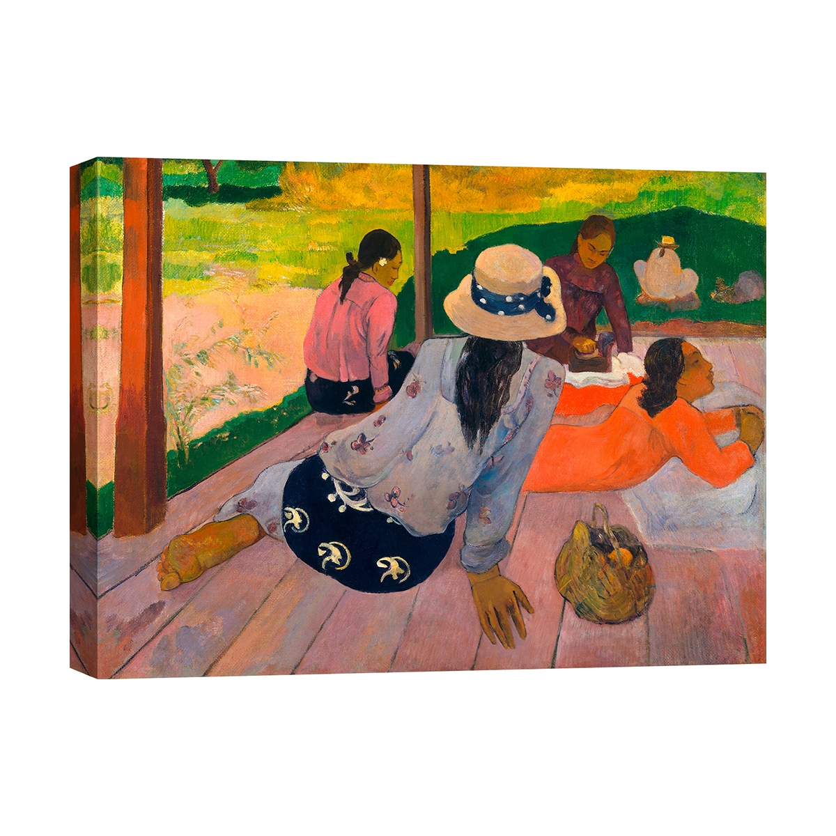 Tableau impressionniste impression sur toile canvas The Siesta Paul Gauguin Promotion Tableau impressionniste impression sur toile canvas The Siesta Paul Gauguin Promotion