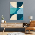 Tableau abstrait géométrique impression sur toile Deep Waters Sandro Nava Remises