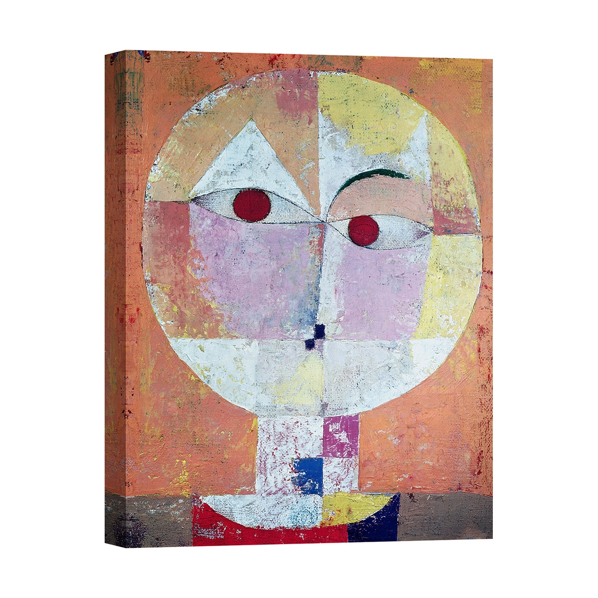 Tableau moderne impressionniste impression sur toile Senecio (détail) Paul Klee Promotion Tableau moderne impressionniste impression sur toile Senecio (détail) Paul Klee Promotion