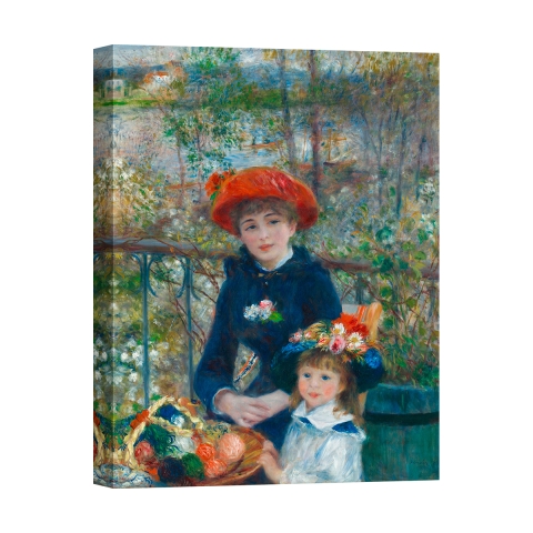 Impressionistische canvasprint Le due sorelle (sulla terrazza) Renoir Aanbieding