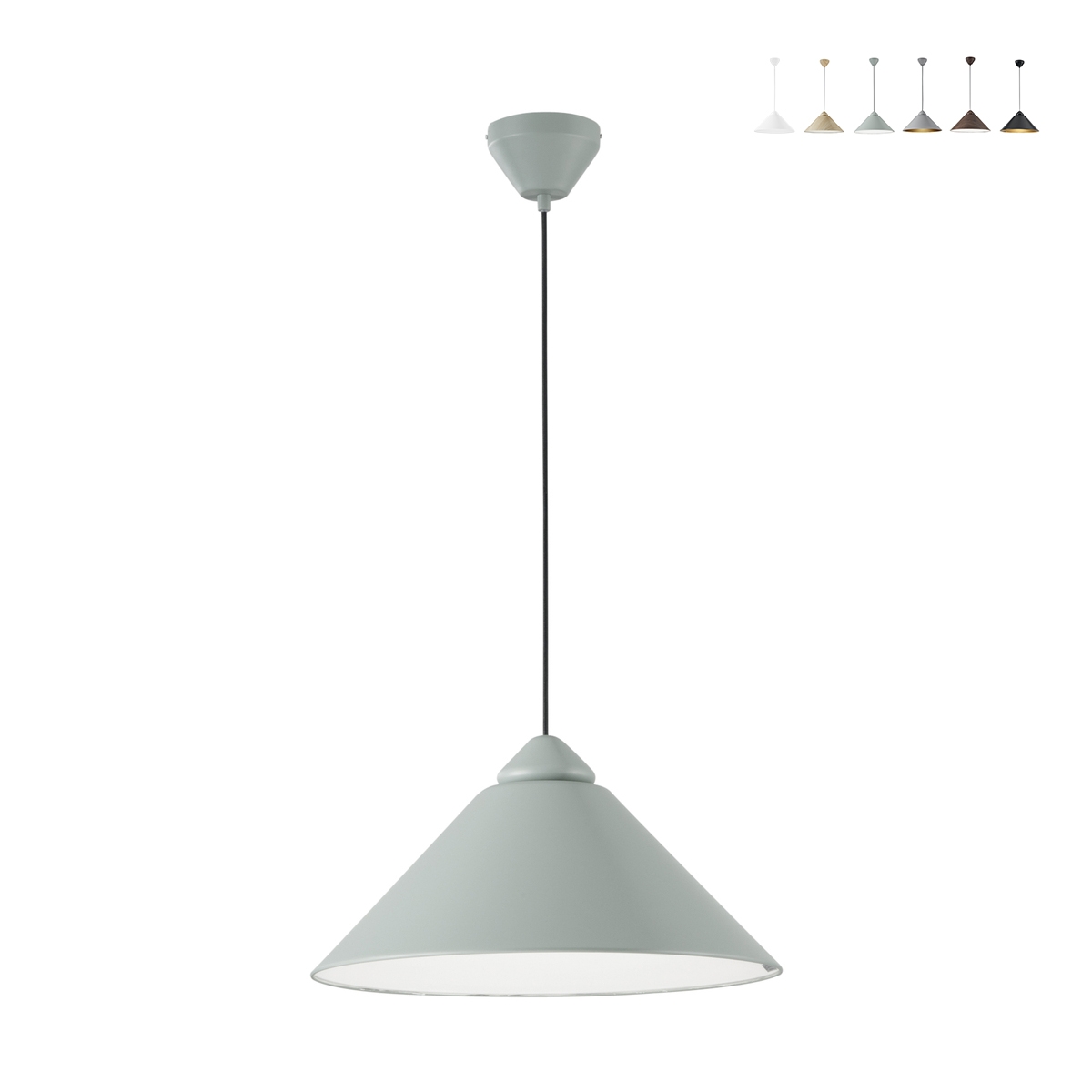 Moderne hanglamp van metaal met kegelvormige diffuser BigBang Aanbieding