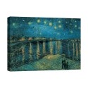 Tableau impressionniste impression sur toile La Nuit Étoilée Vincent van Gogh Promotion