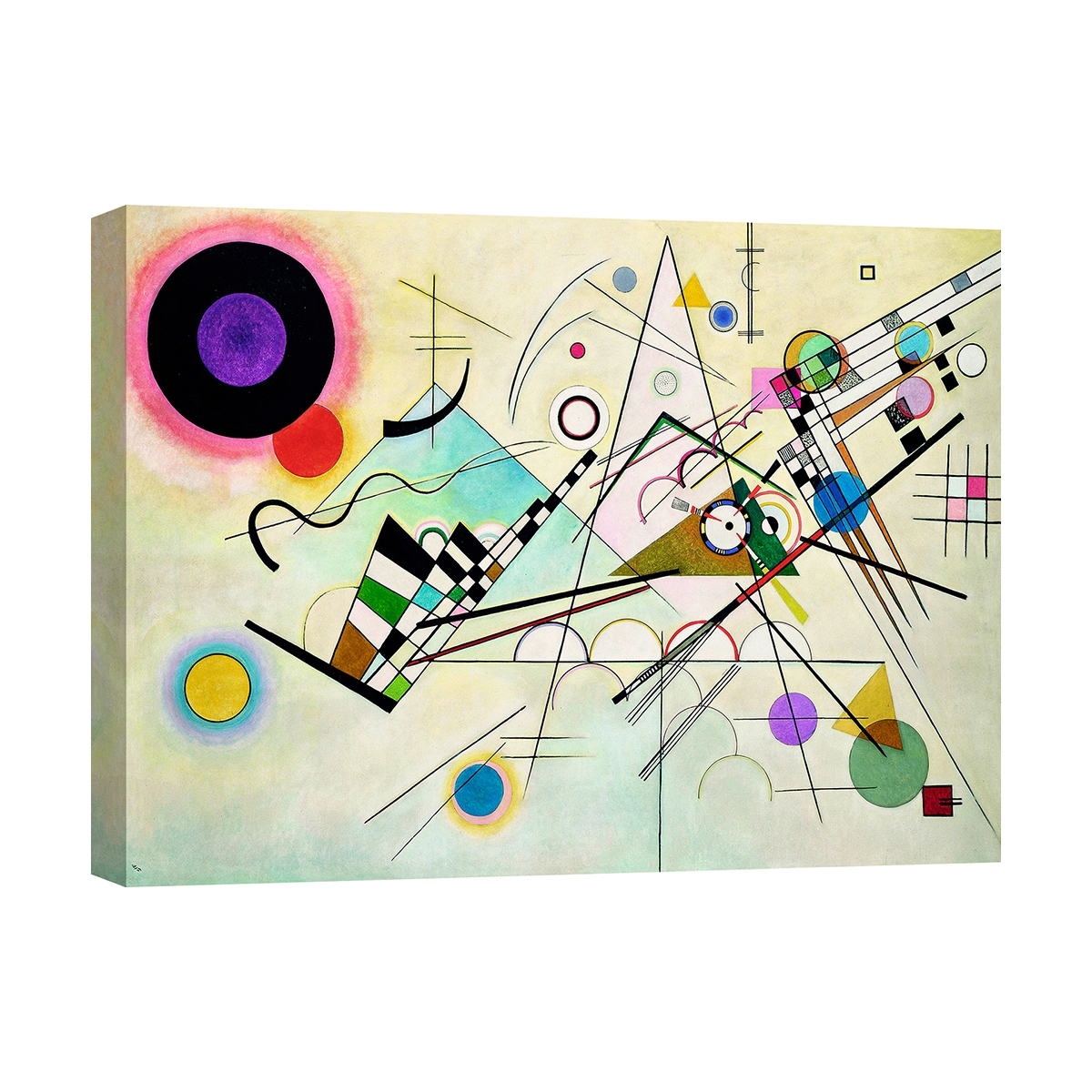 Impression sur toile tableau abstrait contemporain Composition VIII Kandinsky Promotion Impression sur toile tableau abstrait contemporain Composition VIII Kandinsky Promotion