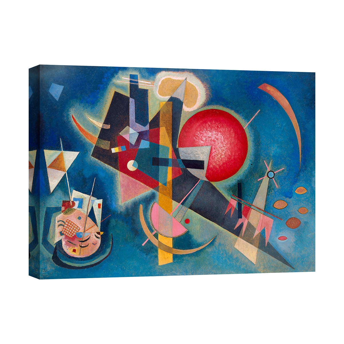 Moderne abstracte kunstafdruk op canvas Kandinsky Im Blau Aanbieding Moderne abstracte kunstafdruk op canvas Kandinsky Im Blau Aanbieding