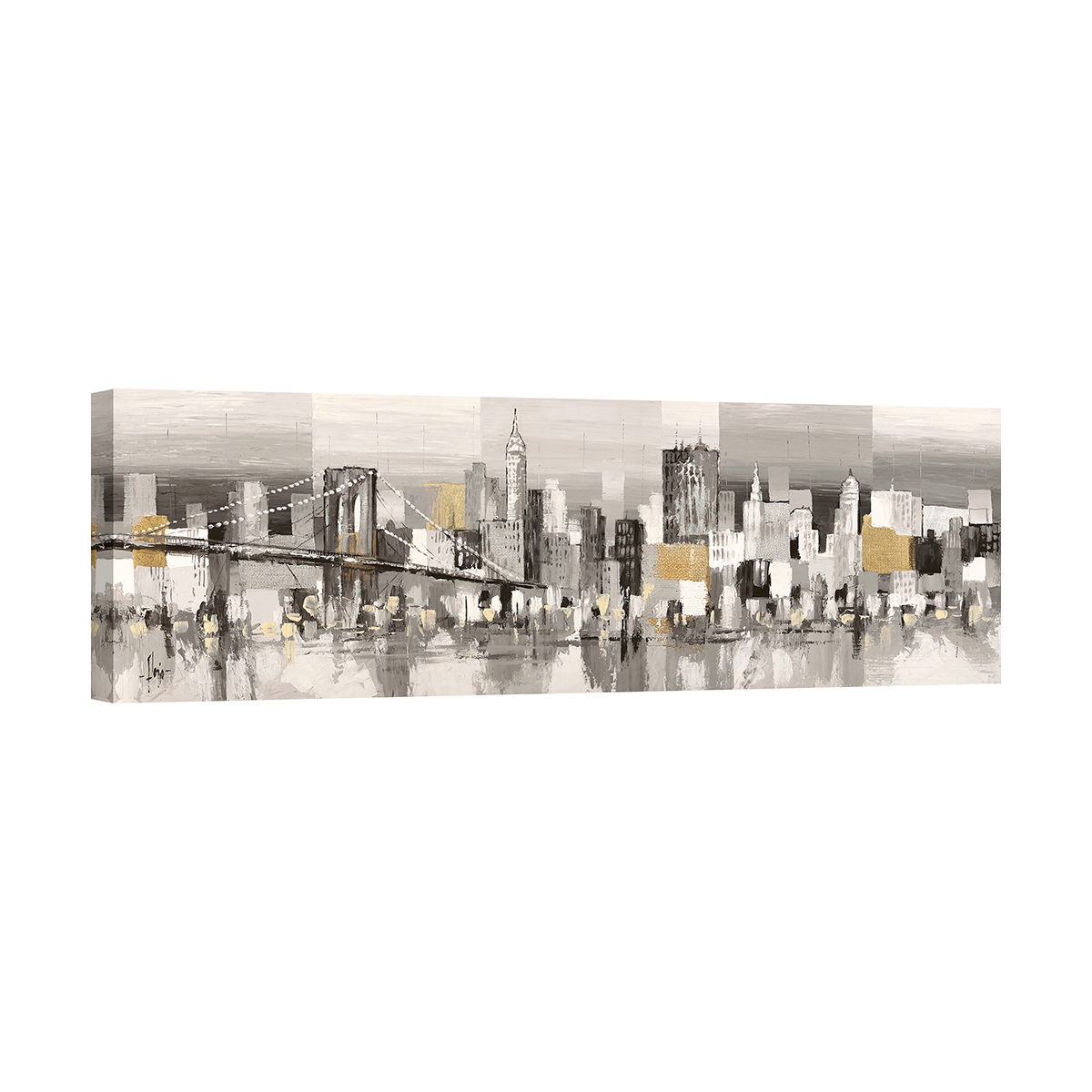 Tableau moderne abstrait sur toile Manhattan & Brooklyn Bridge Luigi Florio Promotion Tableau moderne abstrait sur toile Manhattan & Brooklyn Bridge Luigi Florio Promotion