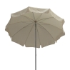 Parasol de jardin terrasse balcon extérieur Ø240cm Novara 114 Réductions
