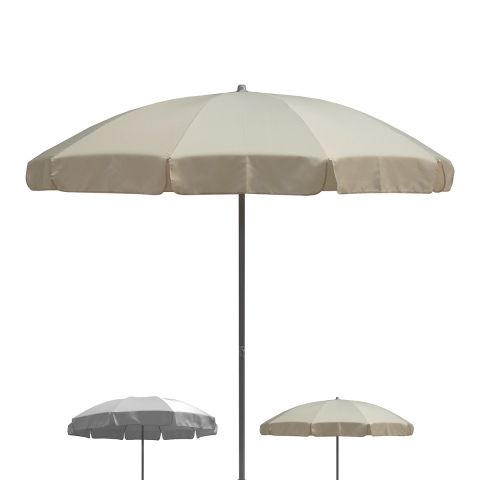 Parasol de jardin terrasse balcon extérieur Ø240cm Novara 114 Promotion