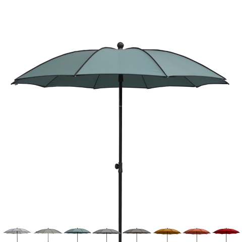Parasol de jardin moderne Ø200 cm pour terrasse extérieure Border Promotion