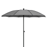 Parasol de jardin moderne Ø200 cm pour terrasse extérieure Border 