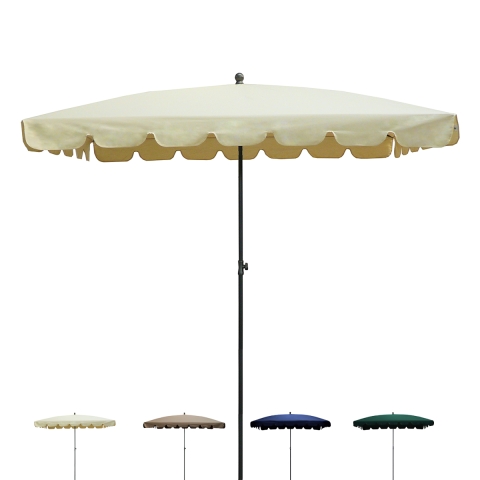 Parasol rectangulaire antivent d'extérieur design Allegro 86R Promotion