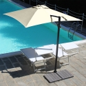 Vierkante zweefparasol 250x250 voor in de tuin UV50+ bescherming Trend 