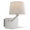 Applique en métal avec prise USB et abat-jour classique en tissu Ciak Offre