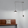 Applique en métal avec lumière suspendue style industriel Eldorado Vente