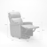 Fauteuil relax électrique inclinable avec releveur Amalia Fix 