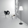 Lampadaire extérieur structure métal noir abat-jour blanc Geco Vente