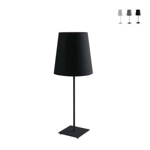 Lampe de table en métal avec abat-jour en tissu Elvis Promotion