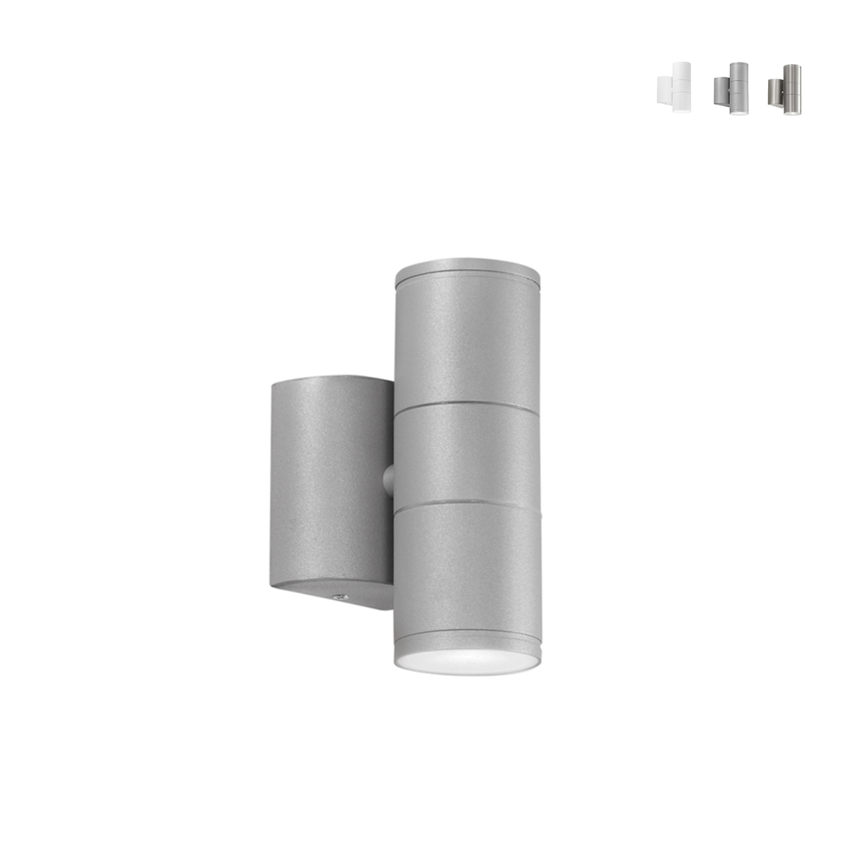 Aluminium wandlamp voor buiten met bi-emissie licht Jump Kortingen